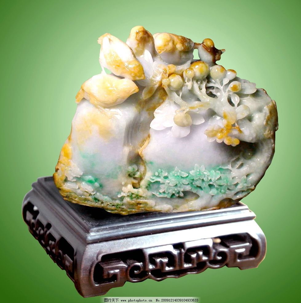 石雕盆景图片